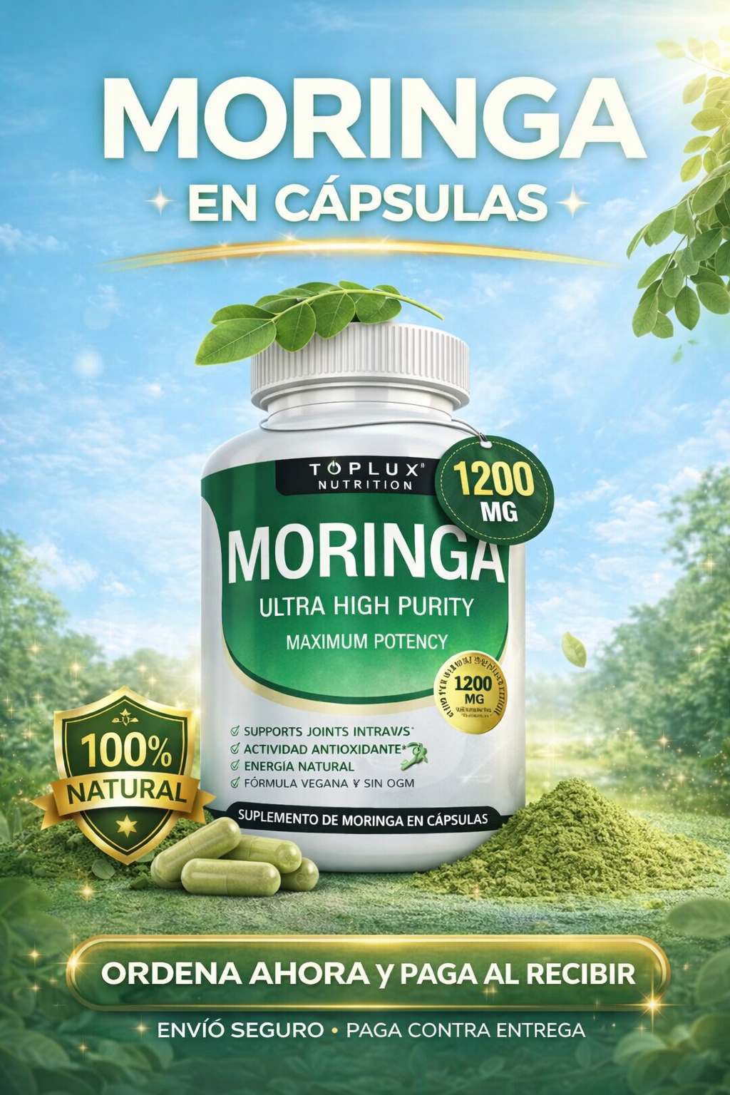 💚 Recupera Tu Energía y Bienestar con Moringa 100% Natural