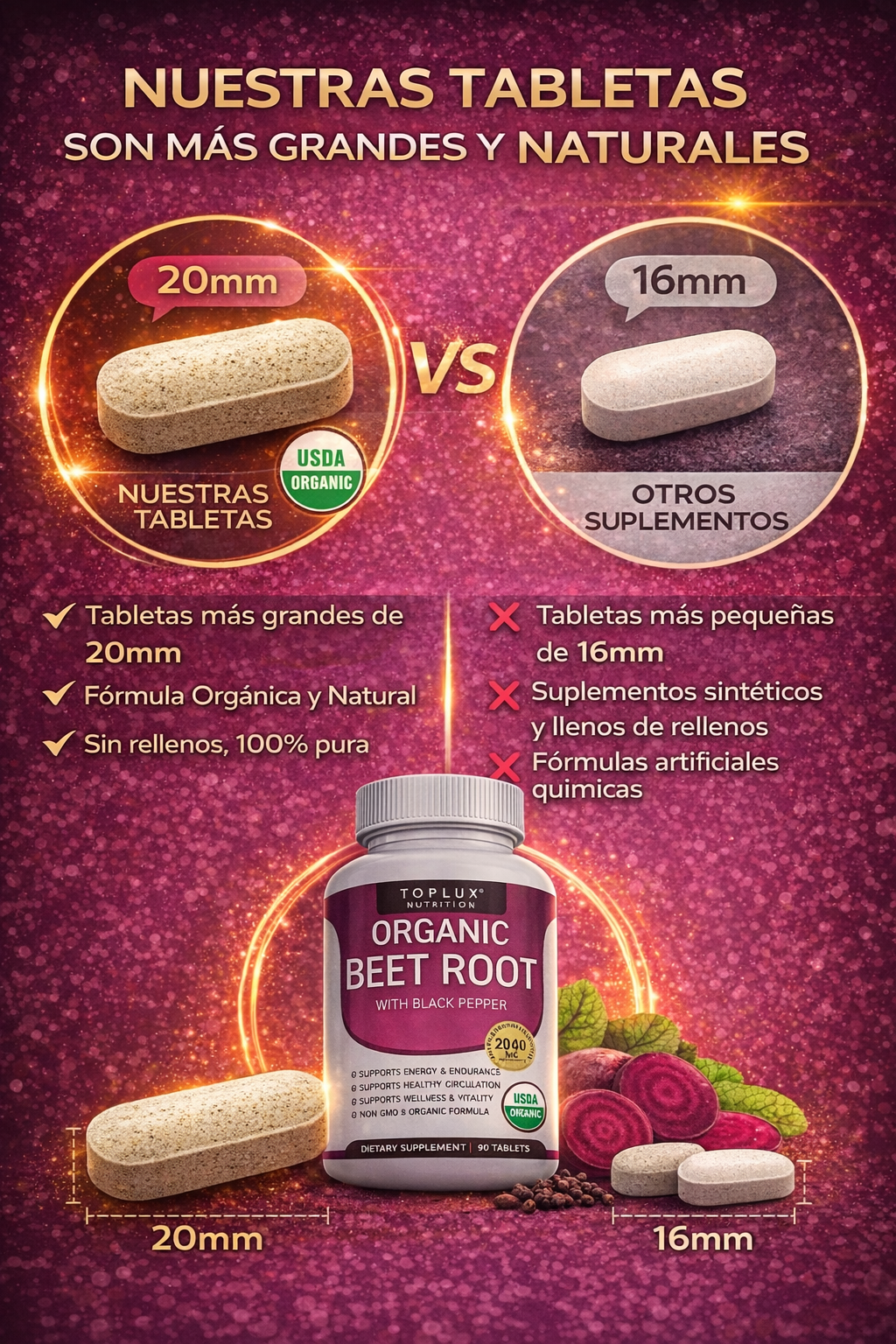 🔥 Organic Beet Root: Energía Natural Que Transforma Tu Vida 💪🌿