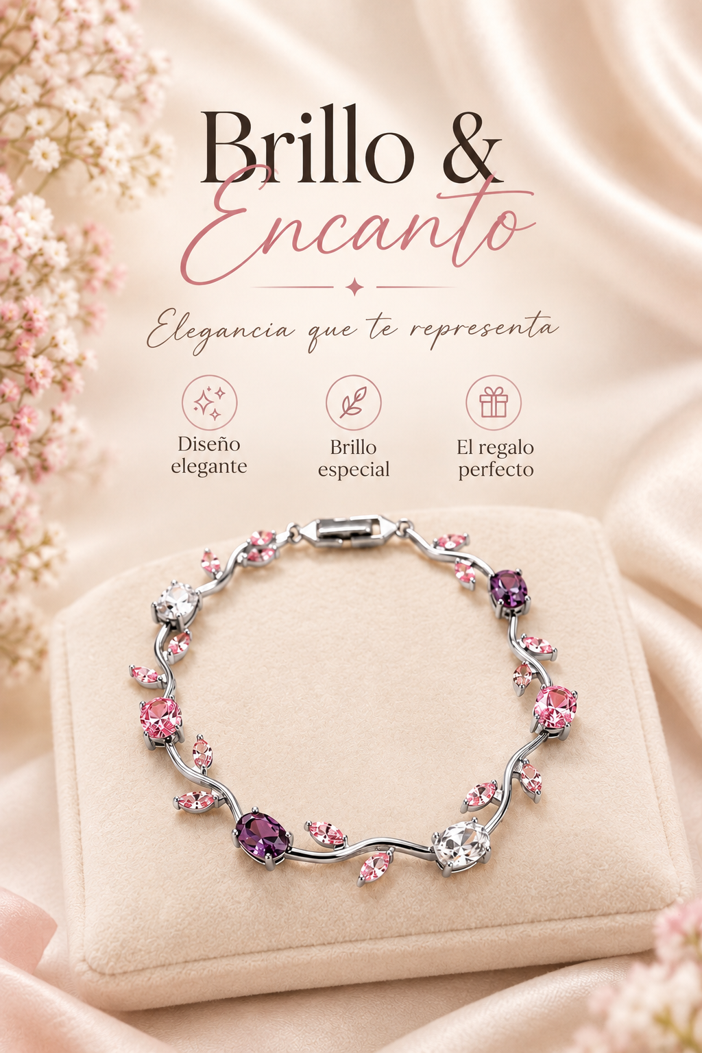 ✨ Pequeño detalle, gran brillo Un toque elegante que transforma cualquier look. 💗