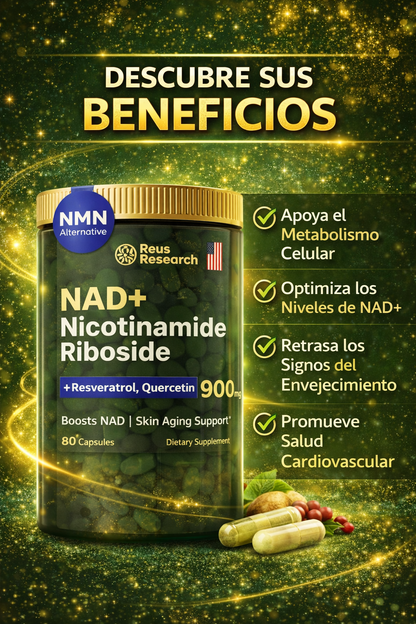 ⚡ NAD+ #1 EN EL MERCADO | Más Energía, Más Juventud, Nueva Vida 🔥