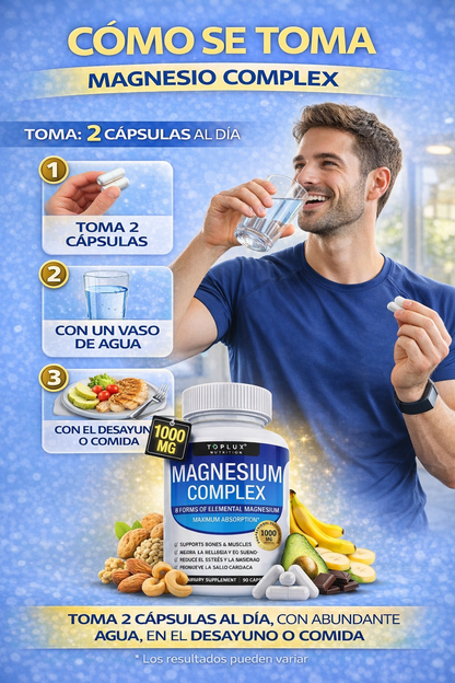 Magnesio Complex 10 en 1 💪 Energía, Fuerza y Bienestar Total