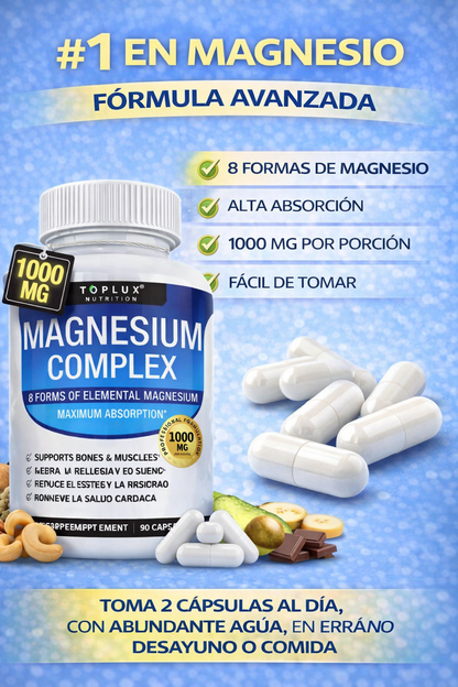 Magnesio Complex 10 en 1 💪 Energía, Fuerza y Bienestar Total