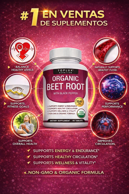 🔥 Organic Beet Root: Energía Natural Que Transforma Tu Vida 💪🌿