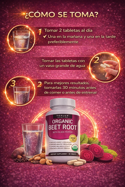 🔥 Organic Beet Root: Energía Natural Que Transforma Tu Vida 💪🌿