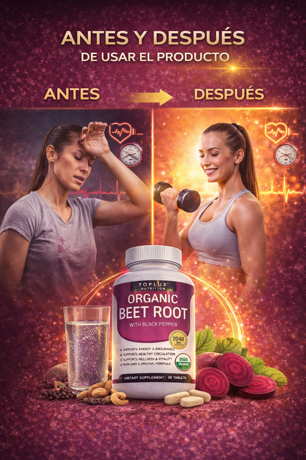 🔥 Organic Beet Root: Energía Natural Que Transforma Tu Vida 💪🌿