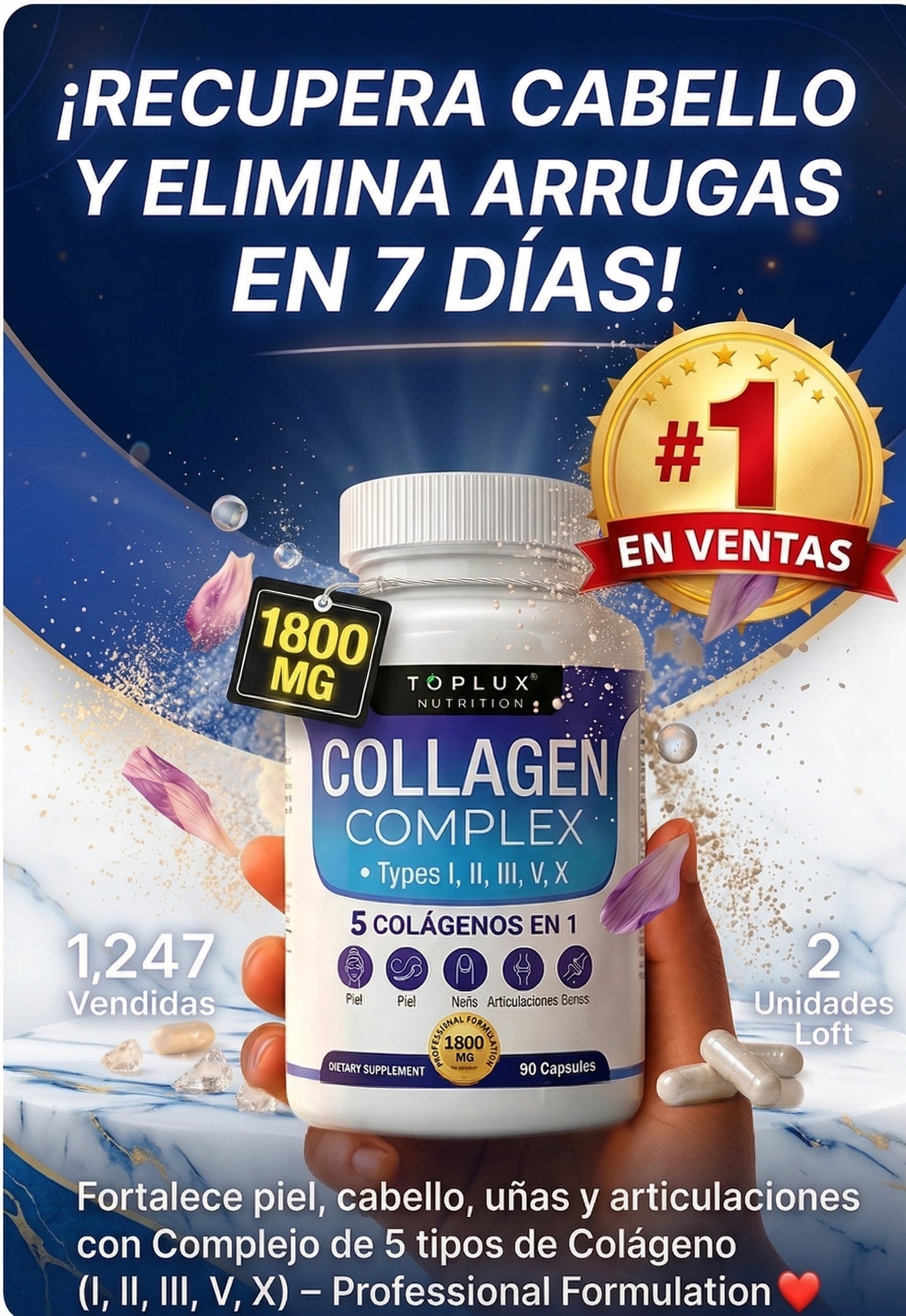 🔥 ¡Transformación Total: Piel Radiante ✨ y Cabello Fuerte 💪 en 7 Días! 📅 1