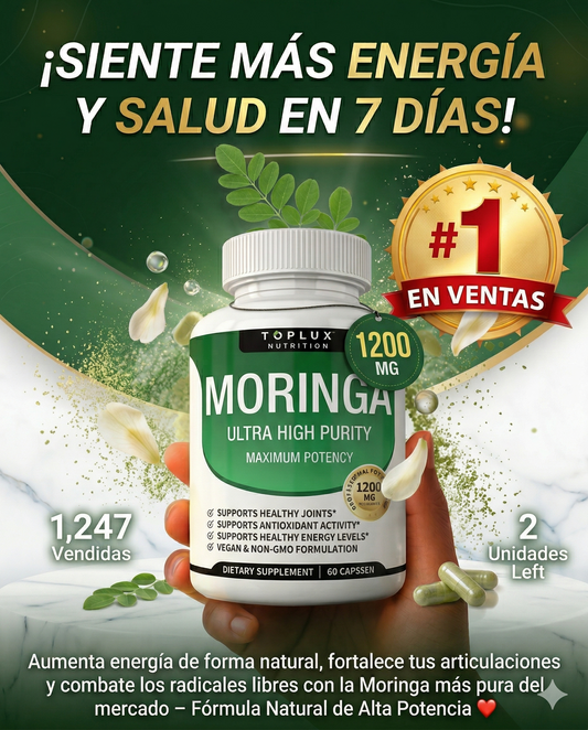 "Dile Adiós al Agotamiento Diario y Recupera tu Vitalidad Renovada con Moringa en 7 Dias
